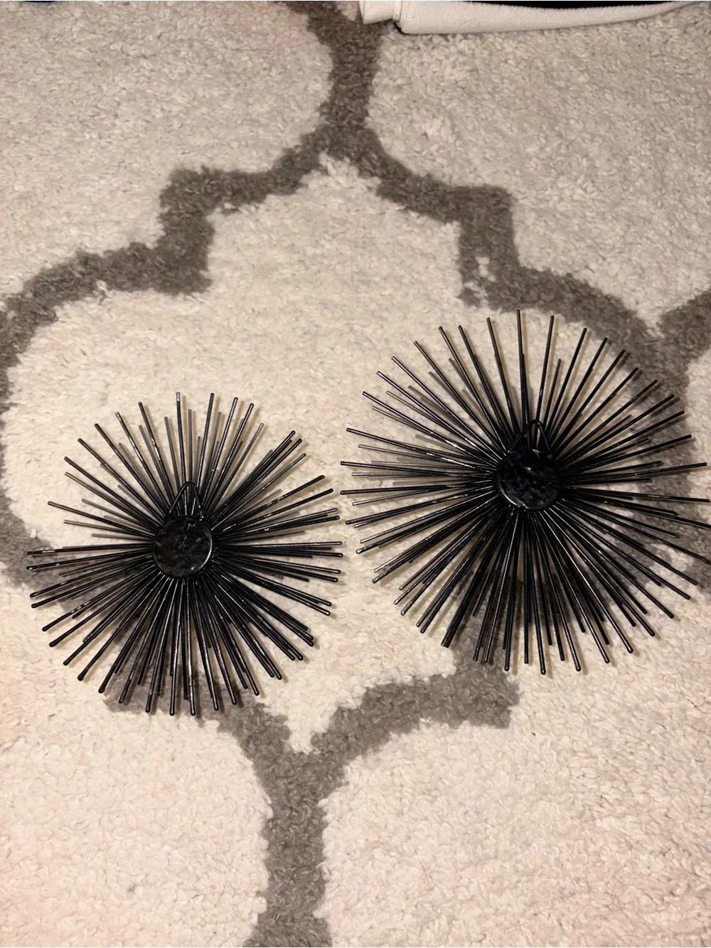 Decorative Silver Metal Accent Spheres - Set of 2